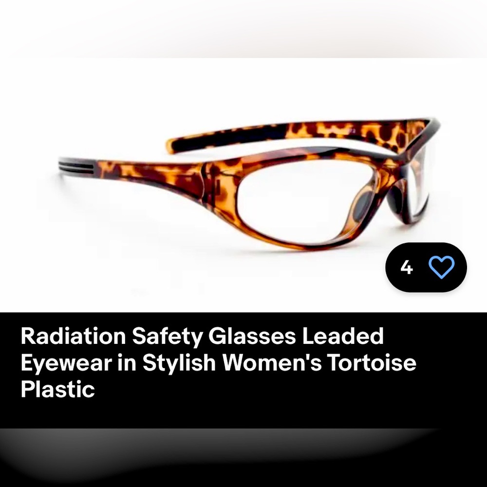 Lead protected Radiation glasses